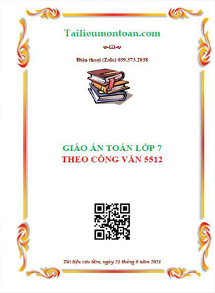 Giáo án toán lớp 7 theo công văn số 5512