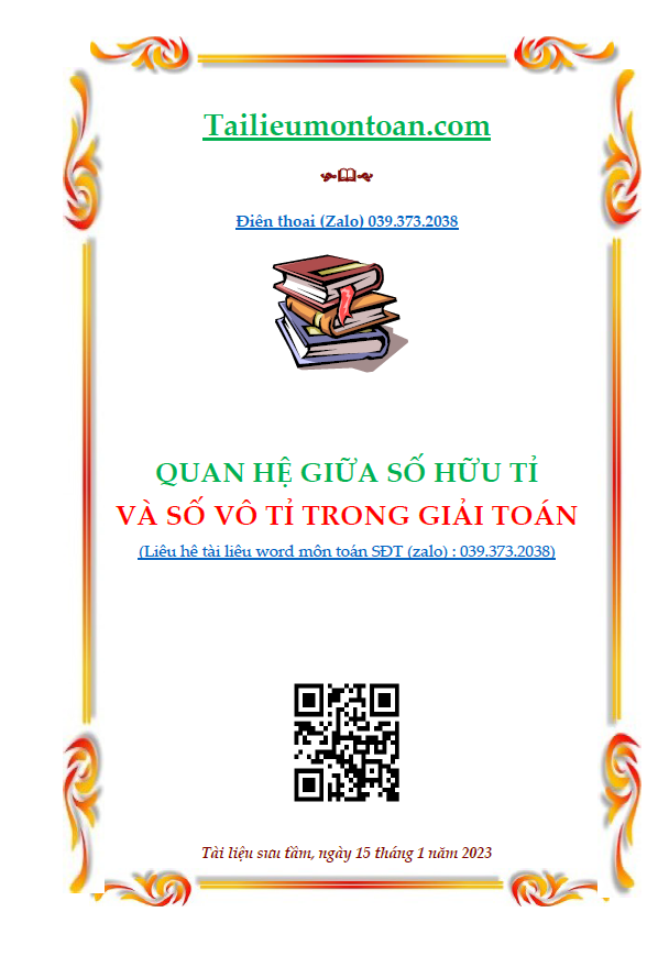 Quan hệ giữa số vô tỉ và số hữu tỉ khi giải toán